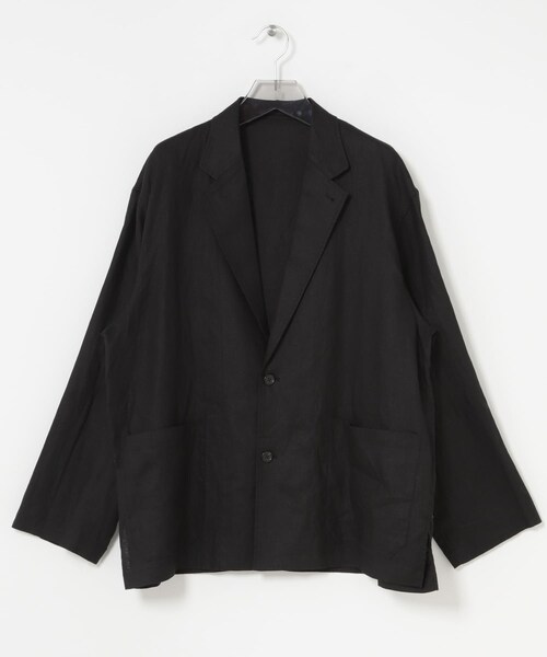 URBAN RESEARCH（アーバンリサーチ）の「LINEN SHIRTS JACKET（テーラードジャケット・メンズ・BLACK/BEIGE/NAVY・M/L）」の3枚目の写真