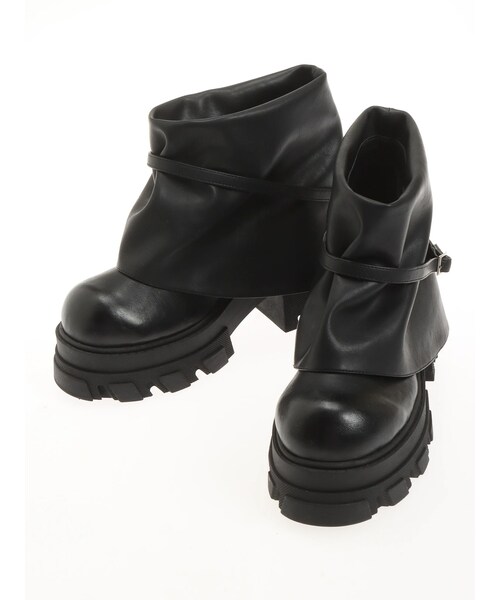 EMODA（エモダ）の「カバールーズローブーツ（その他シューズ・レディース・アイボリー/ブラック・S/M/L）」の10枚目の写真