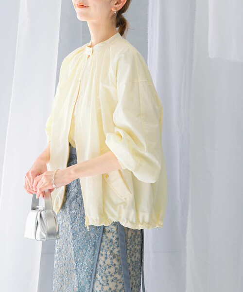 URBAN RESEARCH ROSSO（アーバンリサーチロッソ）の「ギャザーボリュームブルゾン（ブルゾン・レディース・L/KHAKI/OFF WHITE/BLACK・FREE）」の4枚目の写真