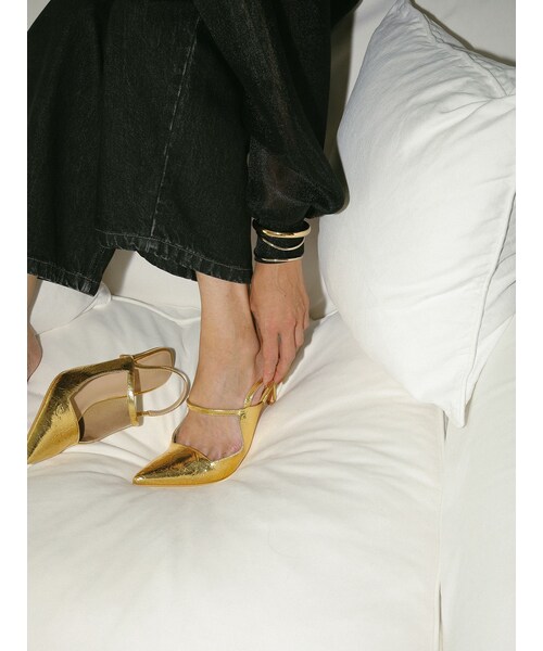 ELENDEEK（エレンディーク）の「POINTED TOE MULE（サンダル・レディース・ブラック/シルバー/ゴールド/ミックス・37/38）」の21枚目の写真