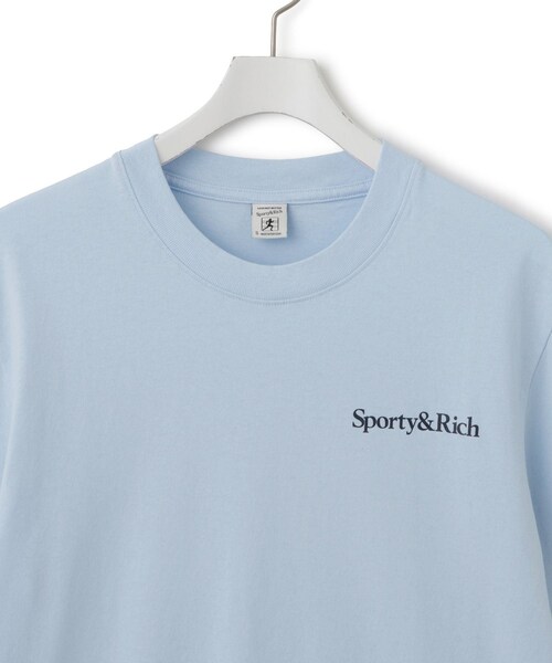 ADAM ET ROPE'(アダムエロペ)の「【Sporty&Rich(スポーティー アンド リッチ)】Play Tennis Tshirt(Tシャツ/カットソー・レディース・ブルー系・S)」の4枚目の写真