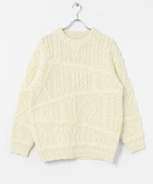 THE GOODLAND MARKET | 米富繊維　CRAZY ARAN PULLOVER-3(ニット/セーター)