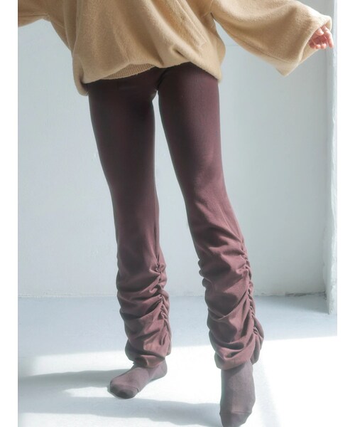 dazzlin（ダズリン）の「【吉田朱里】温感・セラミド加工くしゅくしゅパンツ（その他パンツ・レディース・ブラック/ブラウン・S/M/L）」の21枚目の写真