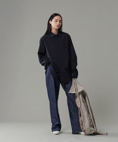 ADAM ET ROPE'（アダムエロペ）の「【NIKKE】レギュラーカラー シャツ / ウォッシャブル（シャツ/ブラウス・メンズ・ブラック/ネイビー/ラベンダー・L/M）」の10枚目の写真