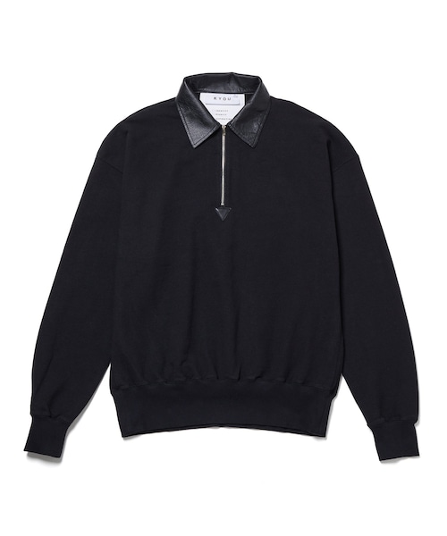 トップス KYOU/BROTHERS Leather Heavy Weight Sweat KYOU】 BROTHERS Leather Heavy Weight Sweat