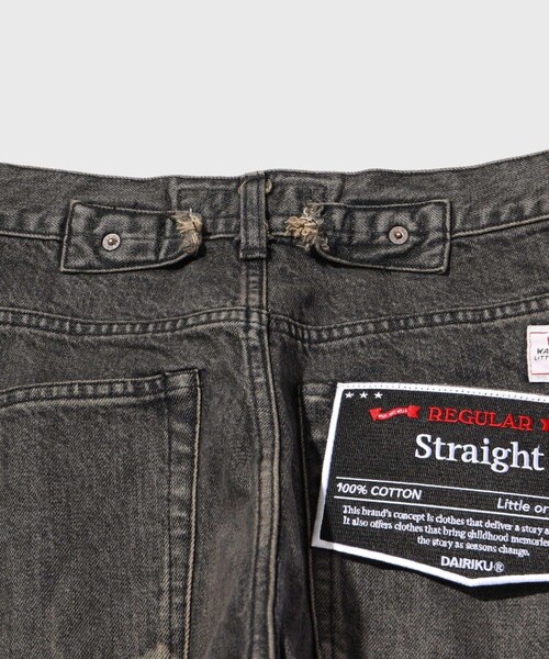 ADAM ET ROPE'(アダムエロペ)の「【DAIRIKU/ダイリク】Straight Vintage Denim Pants(デニムパンツ・メンズ・ブラック・L/M/S)」の10枚目の写真
