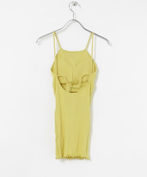 URBAN RESEARCH(アーバンリサーチ)の「HAKUJI Random rib open back camisole(キャミソール・レディース・Ivory/Canaria/Black・one)」の10枚目の写真