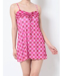 jouetie | メッシュチェックキャミワンピース(ワンピース)