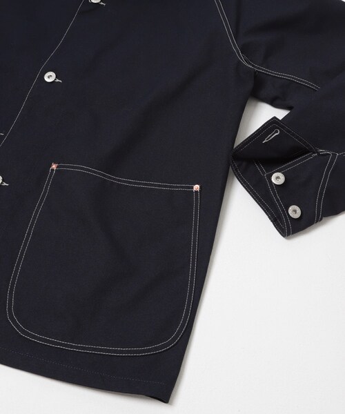 URBAN RESEARCH DOORS（アーバンリサーチドアーズ）の「FORK&SPOON　PEダックカバーオール（カバーオール・メンズ・NAVY/IVORY・4/5）」の9枚目の写真