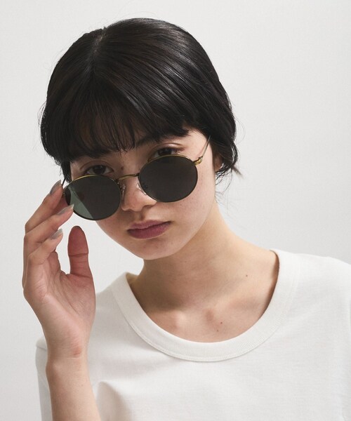 ADAM ET ROPE'(アダムエロペ)の「【WEB限定】・【定番人気】メタルフレームサングラス(サングラス・レディース・ブラック/その他・F)」の6枚目の写真