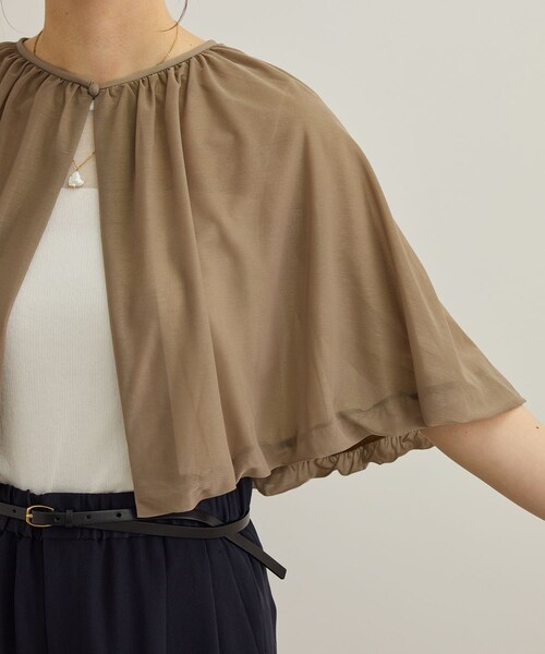 ROPE'（ロペ）の「ブライトネスヤーンボレロ（カーディガン/ボレロ・レディース・ブラック/ブラウン/ベージュ/ブルー・F）」の12枚目の写真