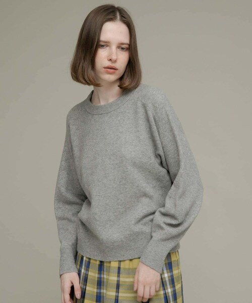 URBAN RESEARCH Sonny Label（アーバンリサーチサニーレーベル）の「フラッフィータッチクルーネックニットプルオーバー（ニット/セーター・レディース・杢グレー/ミント/ブラック・FREE）」の15枚目の写真