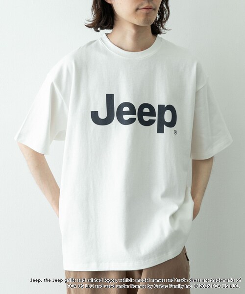 URBAN RESEARCH Sonny Label（アーバンリサーチサニーレーベル）の「JEEP ロゴショートスリーブTシャツ（Tシャツ/カットソー・メンズ・オフ/チャコール/レッド・M/L）」の6枚目の写真