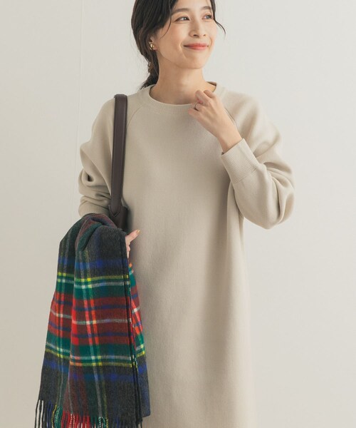 URBAN RESEARCH DOORS(アーバンリサーチドアーズ)の「スウェットライクニットワンピース(ワンピース・レディース・L/BEG/BORDEAUX/CHARCOAL・Free)」の18枚目の写真