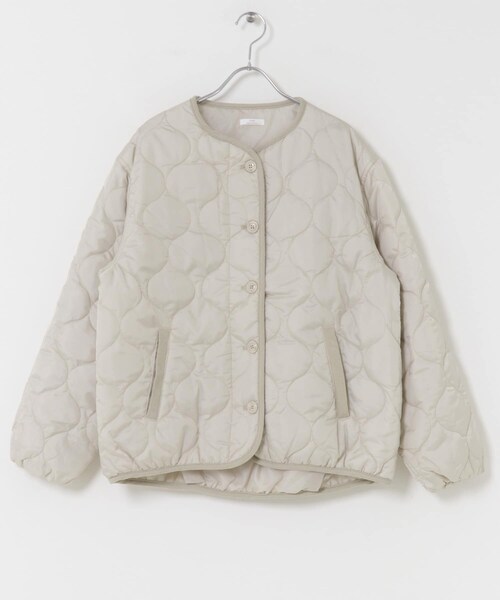 ITEMS URBANRESEARCH（アイテムズ アーバンリサーチ）の「瓢箪キルト中綿ブルゾン（その他アウター・レディース・ECRU/KHK/BLK・FREE）」の10枚目の写真