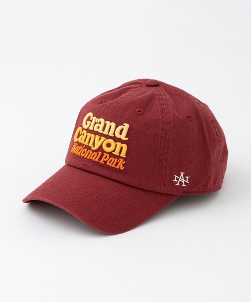 ADAM ET ROPE'(アダムエロペ)の「【AMERICAN NEEDLE】SOUVENIR CAP(キャップ・レディース・キナリ/ダークグリーン/ワイン・F)」の3枚目の写真
