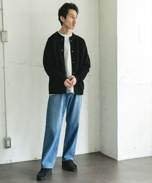 URBAN RESEARCH DOORS(アーバンリサーチドアーズ)の「ハミルトンウールガーターカーディガン(カーディガン/ボレロ・メンズ・GRAY/DARK RED/BLACK・M/L/XL)」の11枚目の写真