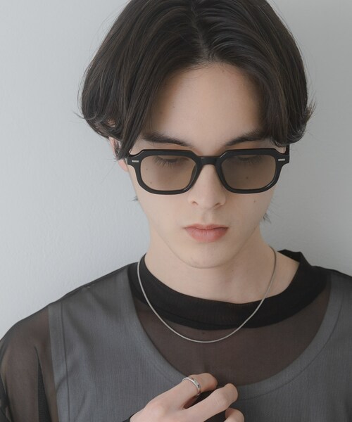SENSE OF PLACE by URBAN RESEARCH（センスオブプレイスバイアーバンリサーチ）の「スクエアウェリントンサングラス（メガネ・メンズ・BLACK/BROWN/KHAKI・One）」の5枚目の写真