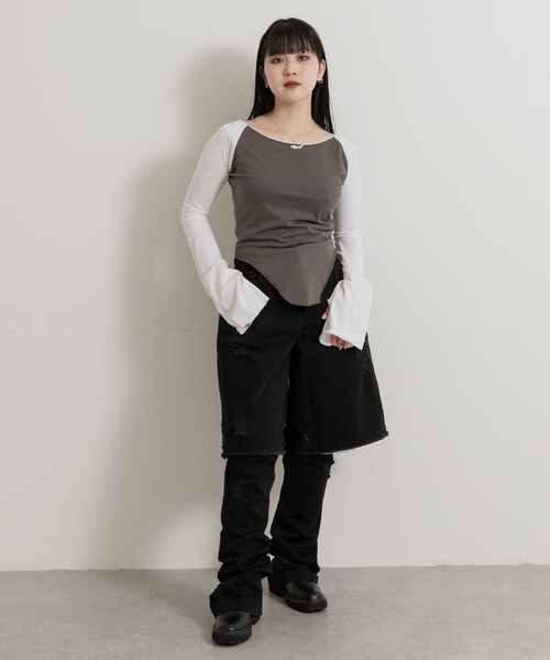 neith.tokyo Twill Lingerie Half Pants