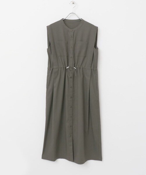 ITEMS URBANRESEARCH（アイテムズ アーバンリサーチ）の「ウエストドロストノースリワンピース（ワンピース・レディース・NVY/GRN/L.BRN・FREE）」の20枚目の写真