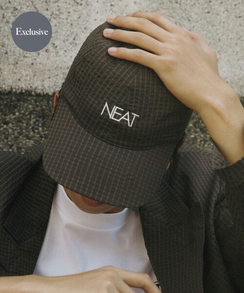 URBAN RESEARCH（アーバンリサーチ）の「『別注』NEAT×URBS　DOT'S SEERSUCKER CAP（キャップ・メンズ・BLACK/BROWN・One）」の3枚目の写真
