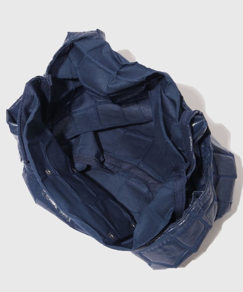 ADAM ET ROPE'（アダムエロペ）の「【HOLO MARKET/ホロマーケット】UMASETEYO Mini Tote Bag（トートバッグ・メンズ・キナリ/ネイビー/オレンジ・F）」の10枚目の写真