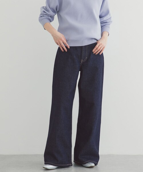URBAN RESEARCH DOORS（アーバンリサーチドアーズ）の「『別注』Lee101×DOORS　WIDE PANTS（デニムパンツ・レディース・ONE WASH/USED/BLUE OW・XS/S/M/L）」の9枚目の写真