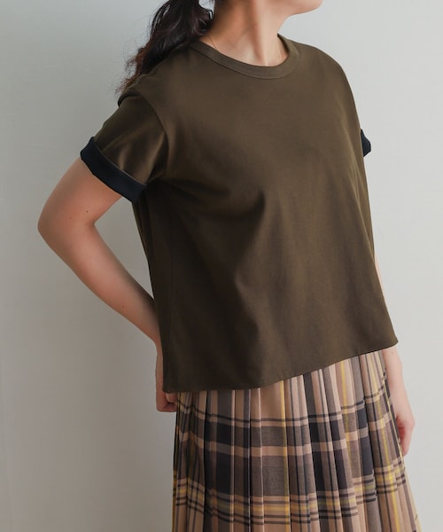 URBAN RESEARCH DOORS(アーバンリサーチドアーズ)の「mizuiro ind reversible t-shirts(Tシャツ/カットソー・レディース・blk×beige/brown×blk/gray×ppl・FREE)」の2枚目の写真
