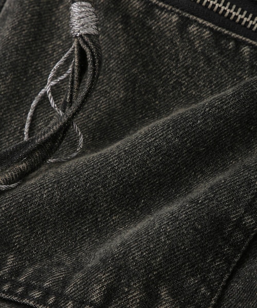 ADAM ET ROPE'（アダムエロペ）の「【FACCIES/ファッチーズ】MULTI-POCKET DENIM CARGO（カーゴパンツ・メンズ・ブラック/ブルー系・1/2）」の14枚目の写真