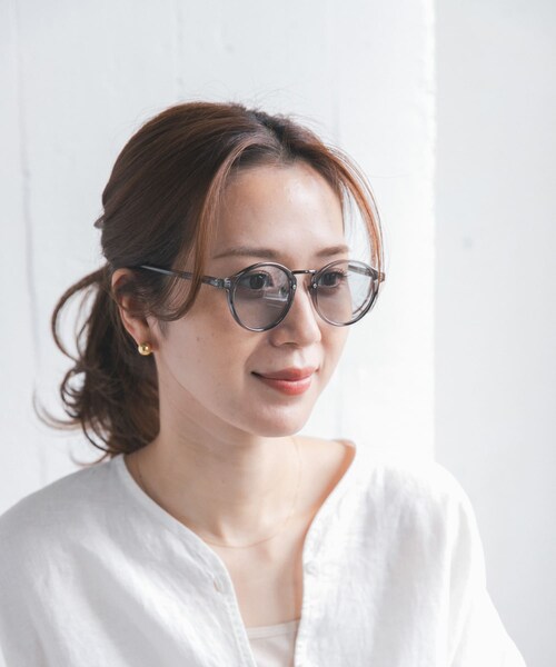 URBAN RESEARCH DOORS（アーバンリサーチドアーズ）の「ボストンサングラスA（メガネ・レディース・GRAY/BEIGE・0）」の4枚目の写真