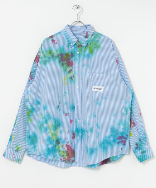URBAN RESEARCH（アーバンリサーチ）の「dDdDdDd　STRIPE TIE DYE LONG-SLEEVE SHIRTS（シャツ/ブラウス・メンズ・BROWN/BLUE/L.BLUE/NAVY・S/M/L/XL/XXL）」の19枚目の写真