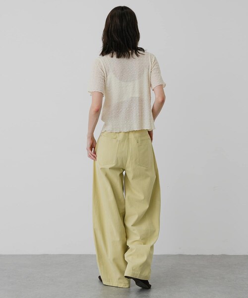 SENSE OF PLACE by URBAN RESEARCH(センスオブプレイスバイアーバンリサーチ)の「バレルレッグチノパンツ(チノパンツ・レディース・IVORY/YELLOW・S/M/L)」の18枚目の写真