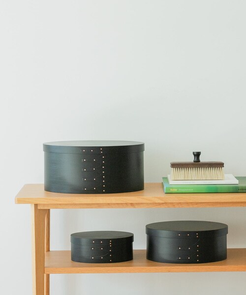 URBAN RESEARCH DOORS(アーバンリサーチドアーズ)の「『WEB限定』AXCIS シェーカーオーバルボックス M ブラック(インテリア雑貨・メンズ・ブラック・M)」の7枚目の写真