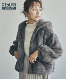 nissen | 小さいサイズ　フェイクファーパーカー　低身長さん・小柄女性(パーカー)