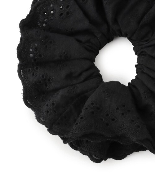 VIS（ビス）の「コットンレースシュシュ（シュシュ・レディース・ブラック/オフホワイト・F）」の6枚目の写真