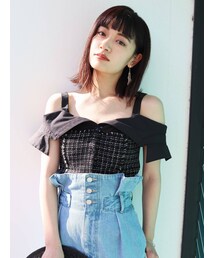 EMODA | ビスチェレイヤーシャツトップ(シャツ/ブラウス)