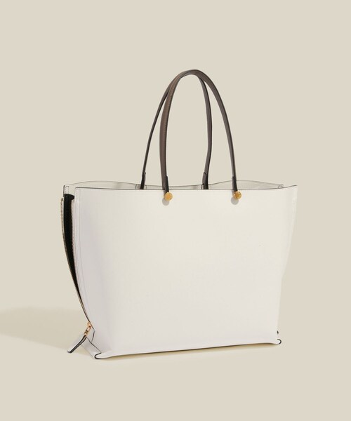 ROPE'（ロペ）の「【E'POR】Y BAG Wide【通勤】【A4対応】【雑誌掲載】（トートバッグ・レディース・ホワイト系/カーキ系・F）」の4枚目の写真
