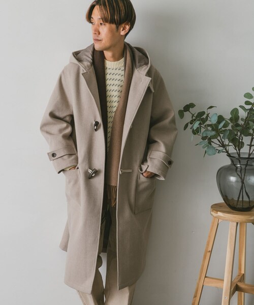 URBAN RESEARCH DOORS（アーバンリサーチドアーズ）の「JAPAN FABRIC ダッフルコート（ダッフルコート・メンズ・GREEN/D.NAVY/GREIGE・M/L）」の9枚目の写真