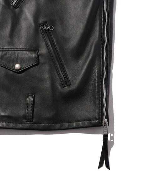 ADAM ET ROPE'(アダムエロペ)の「《別注》【Schott×MARKAWARE/ショット×マーカウェア】EX ONESTAR MW(ライダースジャケット・メンズ・ブラック・1/2/3)」の18枚目の写真