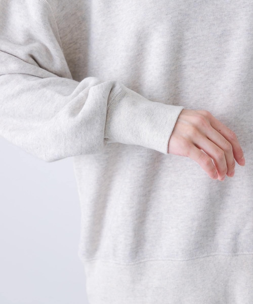 かぐれ（カグレ）の「『2サイズ展開』コットンリヨセルスウェットプルオーバー（スウェット・レディース・L/GRAY/NAVY・0/1）」の13枚目の写真