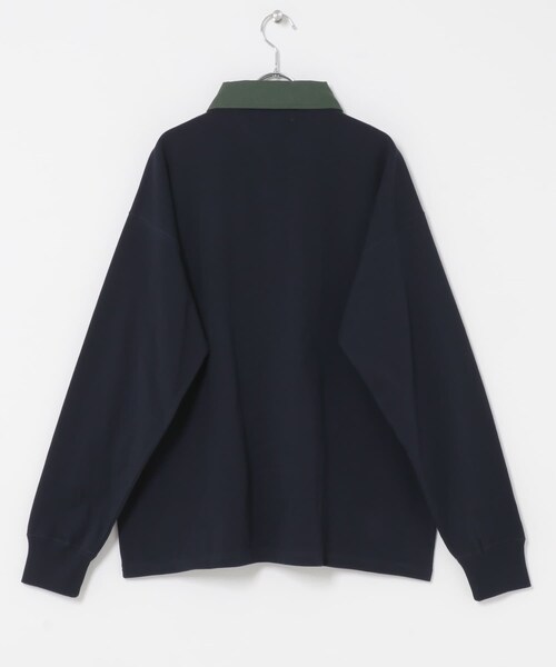 URBAN RESEARCH Sonny Label(アーバンリサーチサニーレーベル)の「ラグビーカラーロングスリーブシャツ(Tシャツ/カットソー・メンズ・ホワイト/ブラウン/ネイビー・M/L)」の14枚目の写真