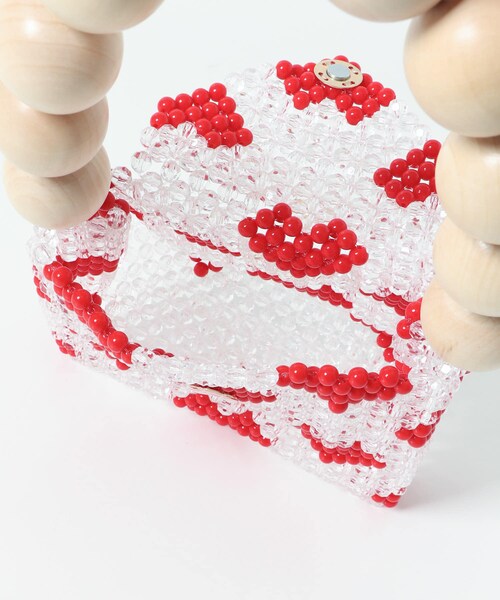 URBAN RESEARCH DOORS(アーバンリサーチドアーズ)の「TOOS wood ball handbag(ハンドバッグ・レディース・heart red・one)」の6枚目の写真