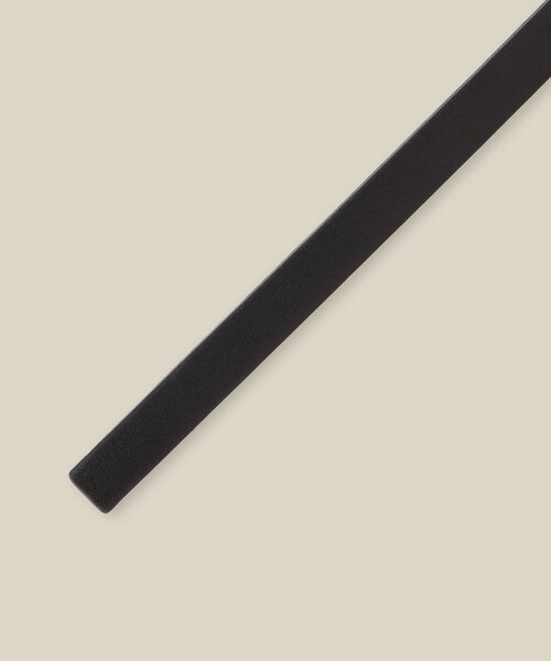 ROPE'(ロペ)の「シグネットバックルナローレザーベルト(ベルト・レディース・ブラック/ダークブラウン・F)」の8枚目の写真