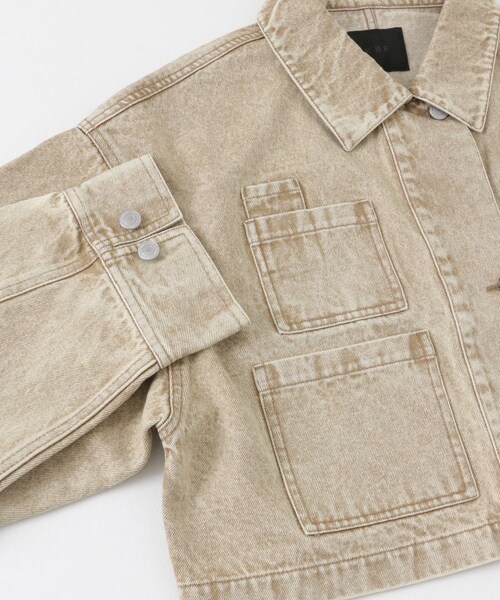 KBF（ケイビーエフ）の「WIDEデニムジャケット（デニムジャケット・レディース・BEIGE/BLUE・one）」の12枚目の写真