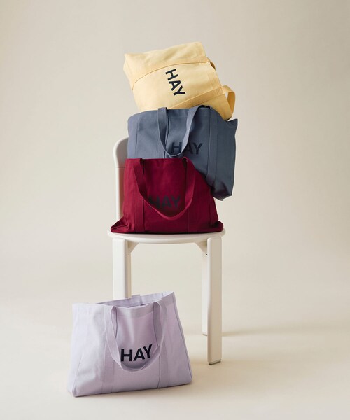 SENSE OF PLACE by URBAN RESEARCH(センスオブプレイスバイアーバンリサーチ)の「HAY Shopper Bag M(トートバッグ・メンズ・LAVENDER/SoftYellow/Burgundy/SteelBlue・One)」の10枚目の写真