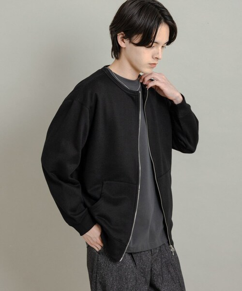 SENSE OF PLACE by URBAN RESEARCH(センスオブプレイスバイアーバンリサーチ)の「ウラキモウクルーネックジップスウェット(スウェット・メンズ・BLACK/GRAY/IVORY・M/L)」の19枚目の写真