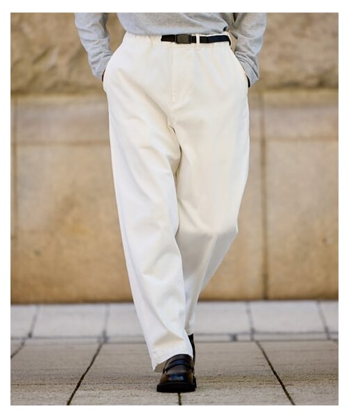 nissen（ニッセン）の「ワイドシルエットクライミングパンツ【大きいサイズ有】（パンツ・メンズ・オフホワイト/カーキ/黒・M/L/LL/3L/4L/5L/6L/8L/10L）」の7枚目の写真