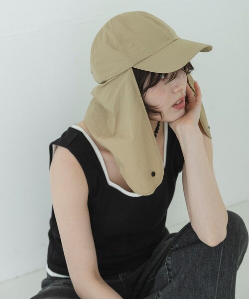 URBAN RESEARCH Sonny Label（アーバンリサーチサニーレーベル）の「UVカットサンシェードハット（キャップ・レディース・ブラック/Lブラウン/ベージュ・One）」の3枚目の写真