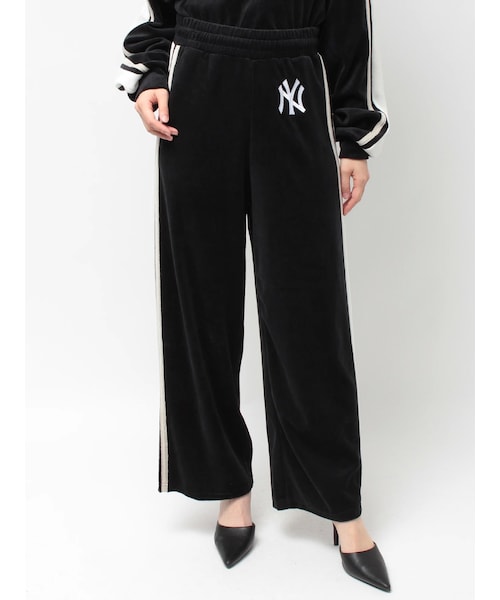 GYDA（ジェイダ）の「GYDA［MLB］2ラインワイドパンツ（その他パンツ・レディース・オフホワイト/ブラック/ブラウン・F）」の7枚目の写真