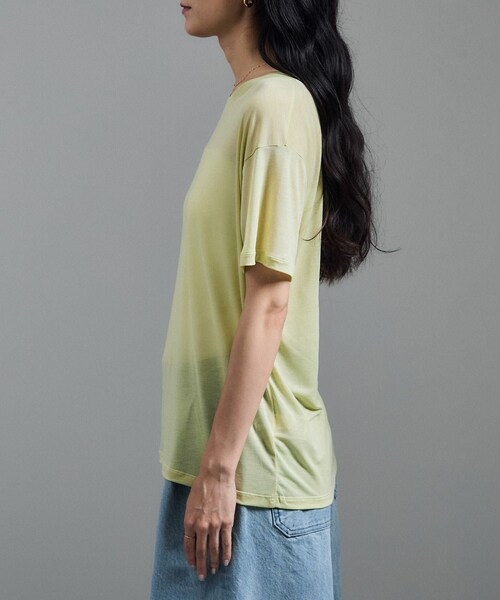 ADAM ET ROPE'（アダムエロペ）の「【Baserange（ベースレンジ）】LOOSE TEE SHIRT（Tシャツ/カットソー・レディース・グリーン系・S）」の12枚目の写真